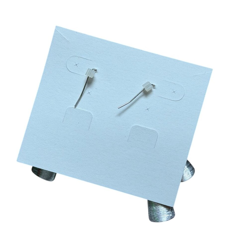 Premier Designs Textured Silver-Tone Dangle Earrings-2.75 in-NWT - Picture 3 of 3
